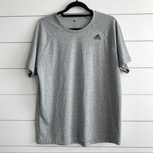 Adidas Climalite Heather Gray Athletic Top